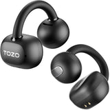 TOZO OpenEarRing True Open Ear Headphones, Lightweight Comfort Open Ear Clip Wireless Earbuds, 40H Play Bluetooth 5.4 Headphones