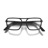 LONDON MOLE Spy reading glasses | Cool square shaped pilot readers | Mens Womens Unisex | Spring hinges
