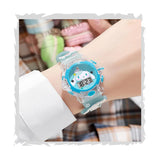 Shocknshop Digital Flashing Light With Music Kids Children Unisex Watch For Girls Perfect For 5-12 Years -W331 (Blue Chinnamorol