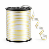 TONIFUL Curling Ribbon-Silver Gold Balloon Curling Ribbons-250 Yards Balloon String for DIY Decor,Gift Wrapping,Ribbons and Bows