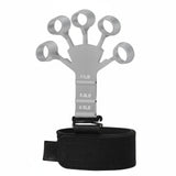 MERISHOPP Basketball Training Silicone Wrist Finger Strength Band Hand Strengthening 5Digit Resistance for Athletes, Gym Gray 1