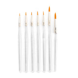 Royal & Langnickel RSET9158 Royal Zip N Close Gold Taklon Clear Acrylic Handle Detail Brush Set, 10.5 x 3.9 x 0.5, Multicolor,