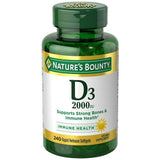 Natures Bounty D3-2000 IU, 240 Softgels (Pack of 4)