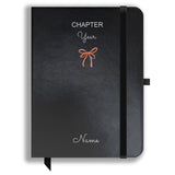 Brown Cloud Personalized Black Leather Cover Notebook/Diary With Personalised/Customized Photographs/Message/Quote For Birthday 