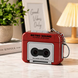 TAZLYN Key Chain for Voice Recorder Device Gift Retro Sound Mini Voice Recorder Style,Cute Portable Audio Recording Device Key C