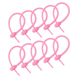 Meccanixity Reusable Zip Ties, 6 Inch Silicone Ties Bag Clips, AllPurpose Silicone Ties, Cable Ties, Bread Tie, Household Twist
