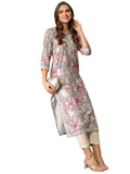 Anni Designer Women'S Rayon Blend Chikankari Embroidered Straight Kurta (Kisrup-Multi-Nw_L_Grey_Large),Grey,L,,,