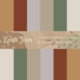 60 Sheets 8.5 x 11 Inch Earth Tones Card Stock Thick Paper Cards Colored Scrapbook Paper for Earth Day Prints DIY Arts Crafts Sc