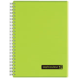 Spiral And Wirebound Notebook Maruman Sept Couleur A5(7Mm Rule) N572B03 Green 80 Sheets