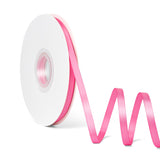 Laferri Hot Pink Satin Ribbon,1/4 X 50 Yards,Double Faced Thin Fabric Ribbon Use for Gift Wrapping DIY Craft Floral Bouquets Wed