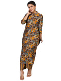 Gosriki Women'S Rayon Blend Straight Printed Kurta With Pant (Bbcom Yellow-Gs_Xl_Yellow_X-Large),Yellow,,B0CYG8Z97L