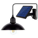 Solar Shed Light, Classical Bulb Lanterns with 9.8FT Cord Solar Chandelier Outdoor Dusk to Dawn Waterproof for Chicken Coop, Ind