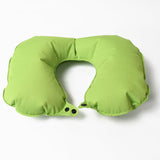 Cewbycon Inflatable UShape Travel Pillow Foldable Air Cushion Neck Support (1 Pc, Mix Color)