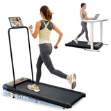 DSVIMOY Walking Pad Treadmill, Adjustable 10% Incline 450LBS Capacity, 2.5HP 4 in 1 Portable Treadmills for Home Office, Under D