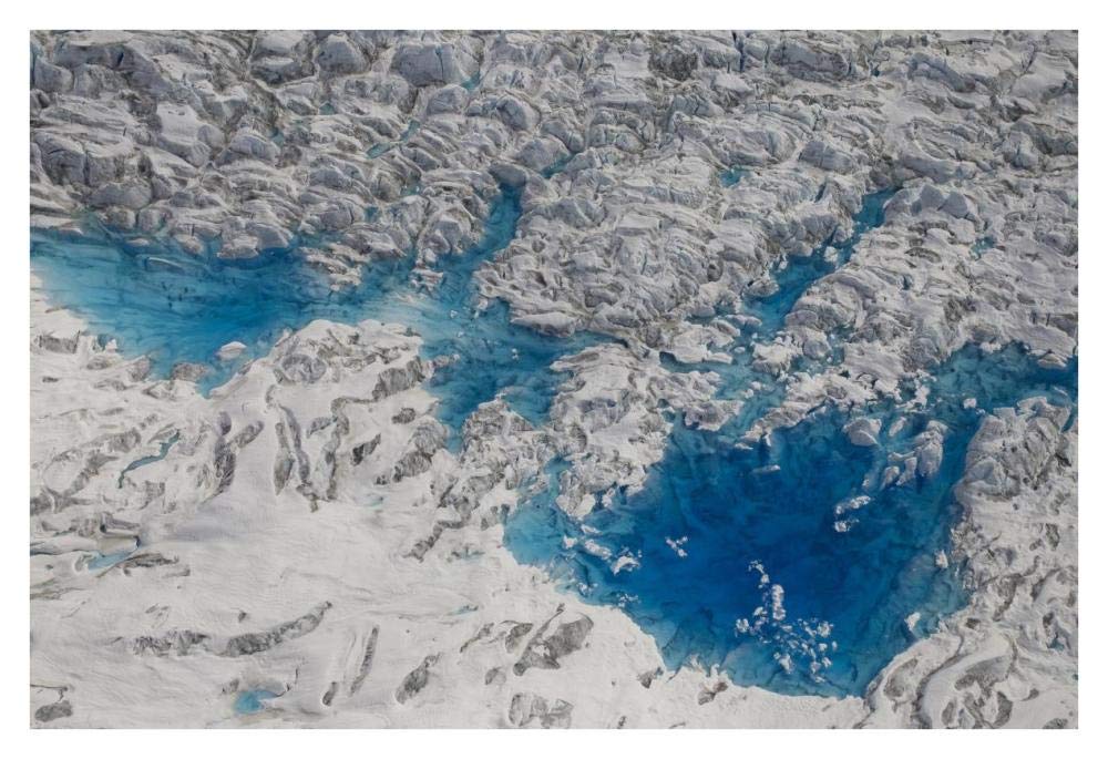 Meltwater Lakes On Hubbard Glacier, Wrangell-St. Elias National Park, Alaska-Paper Art-38,,X26,,