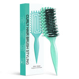 Curly Hair Brush,2025 Curl Defining Brush Vented Hair Brush for Effortlessly Defined Curls,Waves & Coils,Wet & Dry Hair,Reduces 