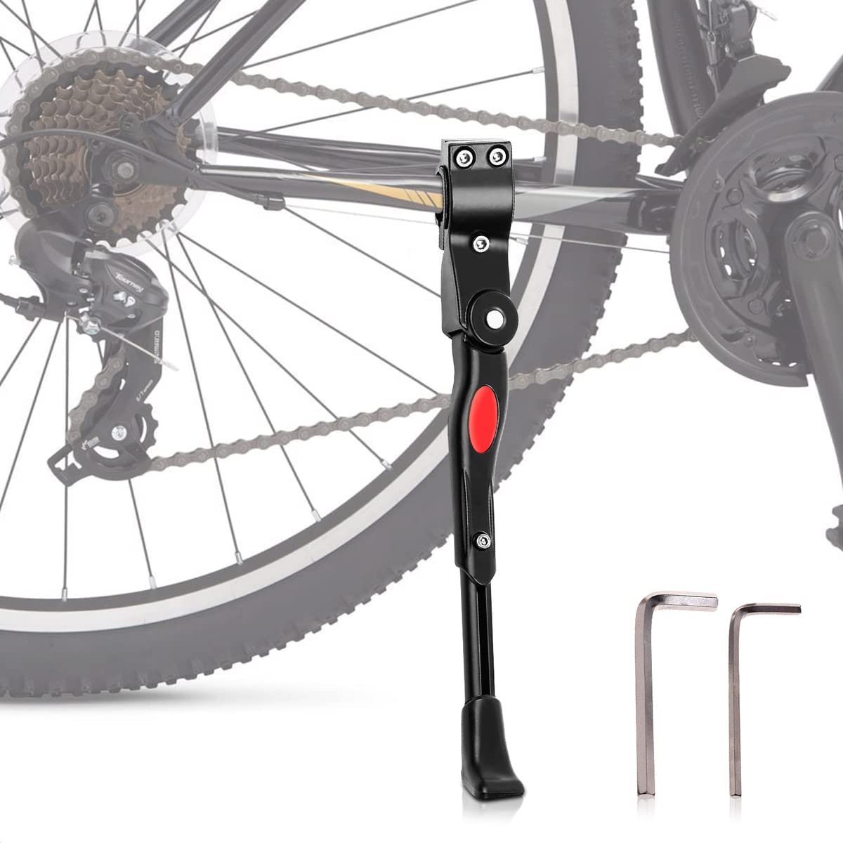 Bike Kickstand for Mountain Bike - Adjustable Bicycle Accessories for Adult Bikes Side Stand Bicycle Kickstand Mountain Bike Sid