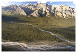 Mountains Above Coral Creek And Cline River, Jasper National Park, Alberta, Canada-Paper Art-50,,X34,,