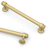 Asidrama 10 Pack 6.3 Inch(160mm) Brushed Gold Kitchen Cabinet Handles, Cabinet Pulls Kitchen Cabinet Hardware for Cupboard Drawe