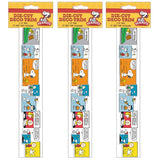Peanuts Comic Blocks Extra Wide Die Cut Deco Trim, 37 Feet Per Pack, 3 Packs