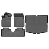 Mixsuper Floor Mats for 2021-2023 2024 2025 2026 Ford Mustang Mach-E All Weather Floor Liners and Trunk Liner Set Black (Not for