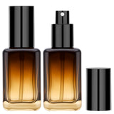 Segbeauty 1oz Fine Mist Amber Glass Spray Bottles, 2pcs Small Travel Size Spray Bottle Refillable Liquid Containers, 30ml Mini G