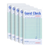 DGBDPACK Guest Check Books for Servers, Thick Paper (5 Pads), Waitress Notepads, Waitress Notepad for Restaurants, 250 Orders To