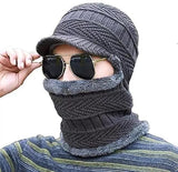 Gajraj Windproof Multi Functional Monkey Cap Winter Face Mask, Balaclavas, Neck Warmer, Cap And Bandana Grey