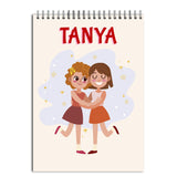 Funcart Customized Drawing File For Office/School Friendship Girls Personalized Name 100 Gsm Paper 7.5 * 11 Inches Digi