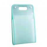 Merishopp Carry Handle Accordion File Folder Snap Buttons A4 File Folder Rectangular Office Storage Portable, 13Layer Green