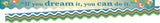 Barker Creek DoubleSided Scalloped Border with Inspirational Quote, Splash of Color, for Bulletin Boards, Reception Areas, Hall