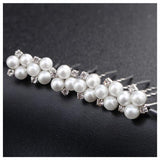 Anglacesmade Bridal Hair Pins Crystal Hair Pin Pearl Bobby Pins Wedding Headpiece Bridesmaid Flower Girl Hair Accessories for Wo