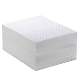 CenpRoz Spill Absorbent Pads 15 x 20 Heavyweight Oil Absorbing Mats,White Absorbing Heavy Weight Oil-Only Absorbent Mat Pad (30P