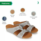 Ortho Joy Doctor Slipper For Women Fancy || Orthopedic Women'S Slipper || Comfortable Regular Wear Slippers For Women,Grey,6,B0C3VVZYC9