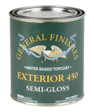 General Finishes Exterior 450 Water Based Topcoat, 1 Quart, Semi-Gloss