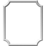 Ekena Millwork PNL24X28AS-02 24W x 28H x 1/2P Ashford Molded Scalloped Wainscot Wall Panel