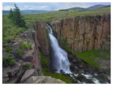 North Clear Creek Waterfall Cascading Down Cliff, Colorado-Paper Art-50,,X38,,