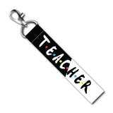 Isee 360 Teacher Logo Lanyard Tag With Swivel Lobster For Gift Luggage Bags Backpack Laptop Bags L X H 5 X 0.8 Inch