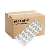 MOZCORN 40 Pack Truss Plates 3x6, Pronged Truss Mending Plate with Nail Teeth, Tie Plate for Roofing Wood Connector, 20 Ga Thick