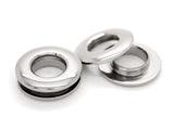CRAFTMEMORE 5/8 (15mm) Hole Metal Screw Rings Eyelets Grommet Quality Round Polished Purse Replacements Easy Installation Pack 
