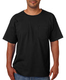 Bayside Usa-Made Short Sleeve T-Shirt With A Pocket - Black, S