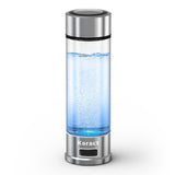 Hydrogen Water Bottle 1500PPB Portable Hydrogen Water Bottles Generator Glass, Hydrogen Rich Water Dispenser with SPE & PEM Tech