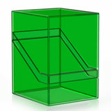 Mlikero Card Deck Cases, Acrylic Commander Deck Box Holding 100+ Sleeved Cards with Dividers, Clear Card Storage Box Fit for MTG