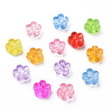 DanLingJewelry 3300 Pcs Random Flower Acrylic Beads - Transparent, Colorful Floral Beads for DIY Bracelet, Necklace, Earring Mak