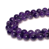 MJDCB Natural Dreamy Amethyst Beads Round Stone Beads DIY Loose Beads for Jewelry Making Beads 15 (4mm)