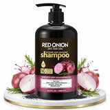 Red Onion Hair Growth Shampoo 500ml with Biotin & Keratin - Hair Loss Care, Anti Dandruff Shampoo for Thinning Hair, Strengtheni