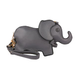 Merishopp Elephant Shape Crossbody Bag Animal Elephant Purse For Party Summer Shopping Gray