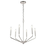 Living District Indoor Modern Home Decorative Bright Ceiling Enzo 6 Light Chrome Pendant