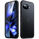 JETech Matte Case for Google Pixel 9a 6.3-Inch 2025, Frosted Translucent Back Protective Slim Phone Cover, Anti-Fingerprints (Bl