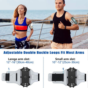 VUP Running Armband 360Rotatable for iPhone 14/13/Pro Max/Pro/Mini/12/11/SE/Xs/XR/X/8/7/Plus, Fits All 4-6.7 Inch Smartphones, w